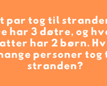 En udfordrende gåde, der får hjernerne til at køre på højtryk – kan du finde det rigtige svar?